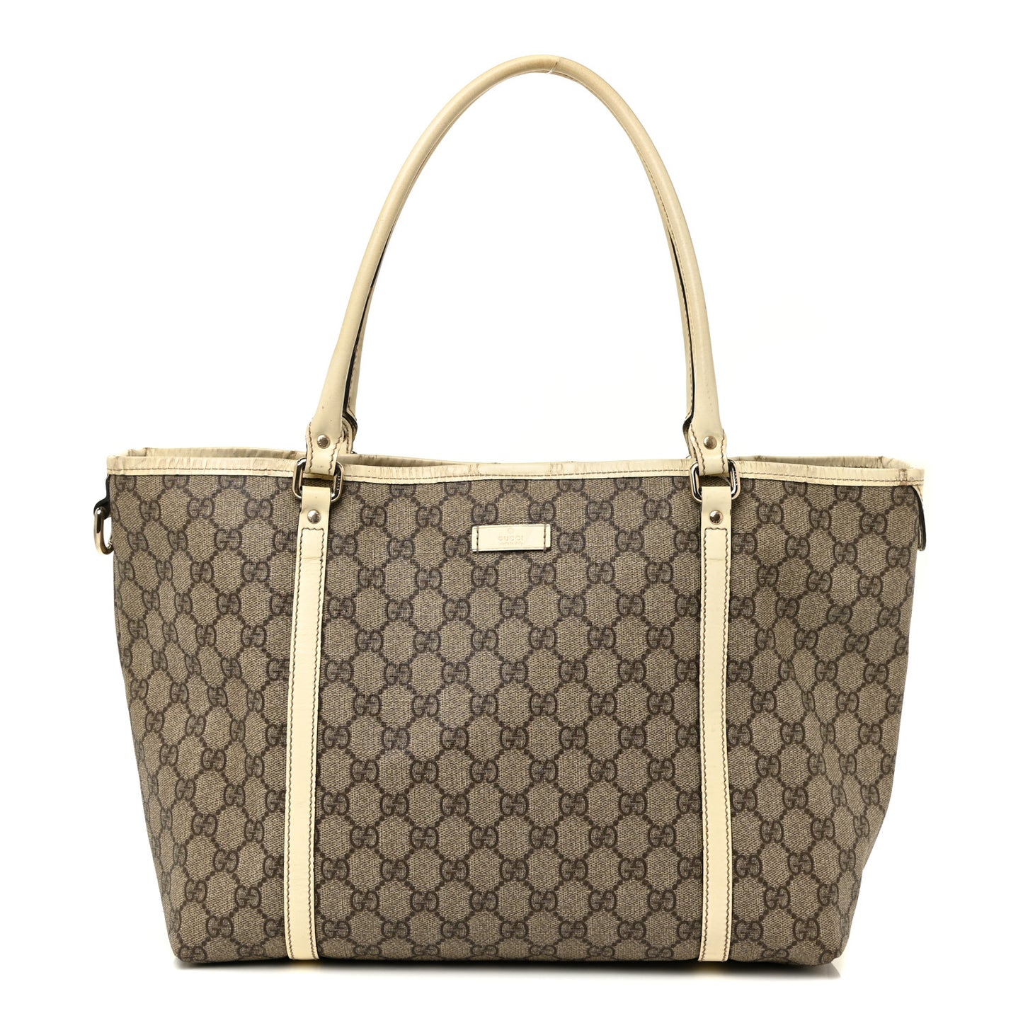 GG Plus Monogram Medium Joy Tote Off White