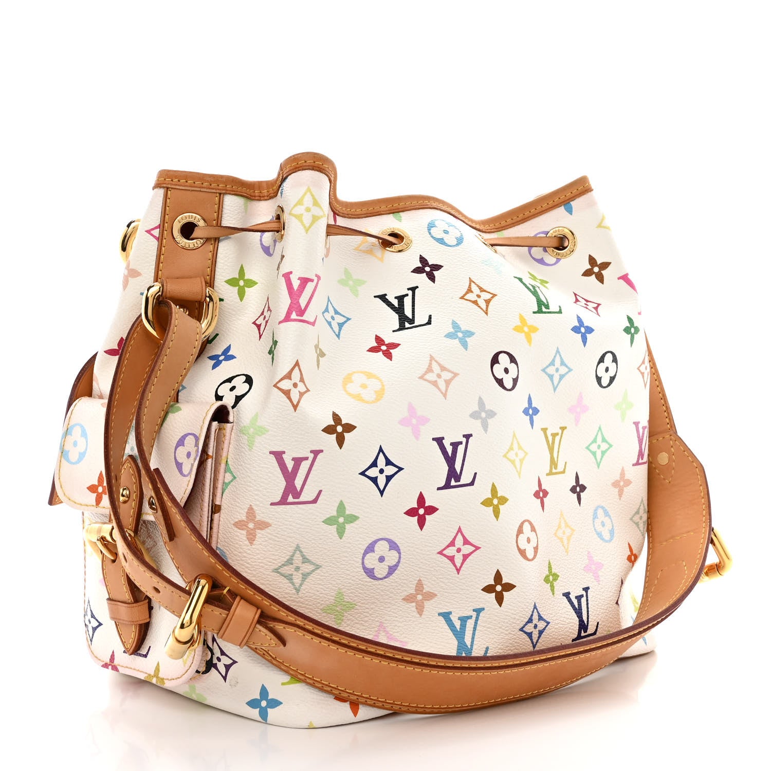 Louis Vuitton Monogram Multicolor Petit Noe White 3 of 14