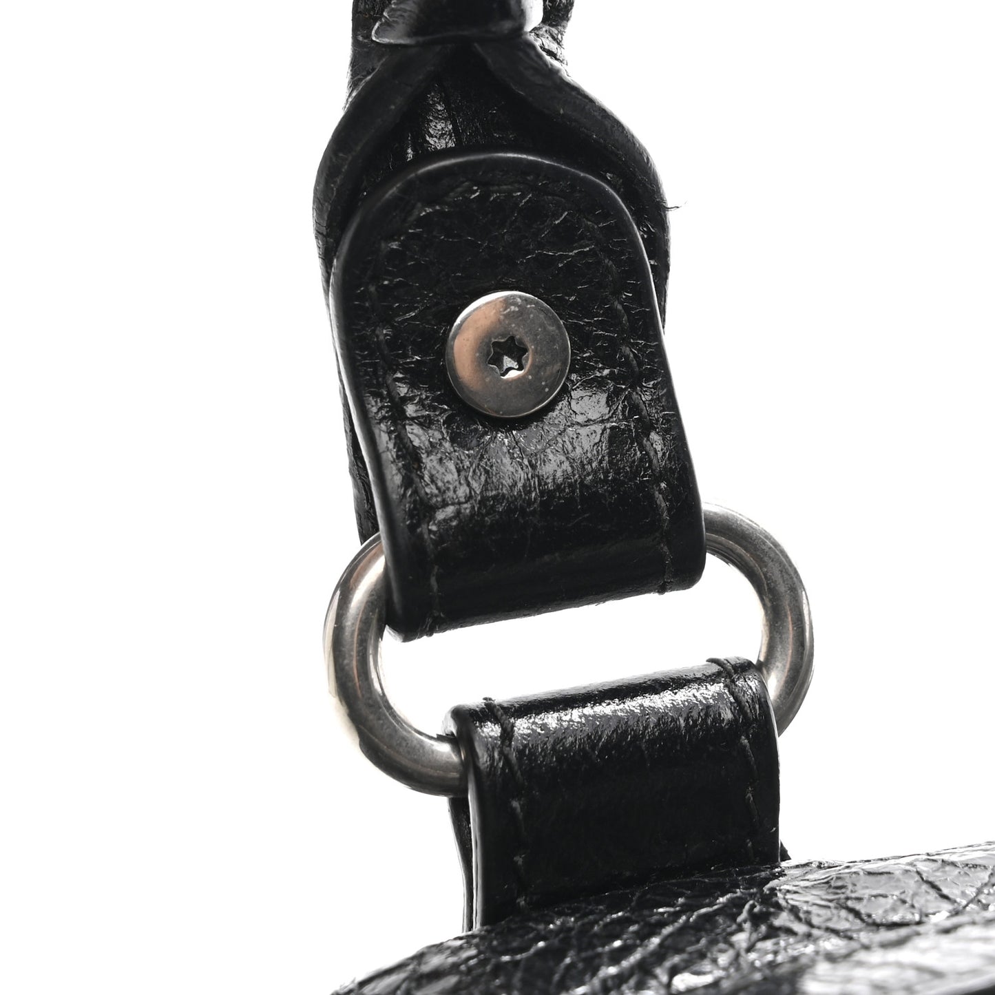 Agneau Arena Mini Le Cagole Duffle Crossbody Bag Black