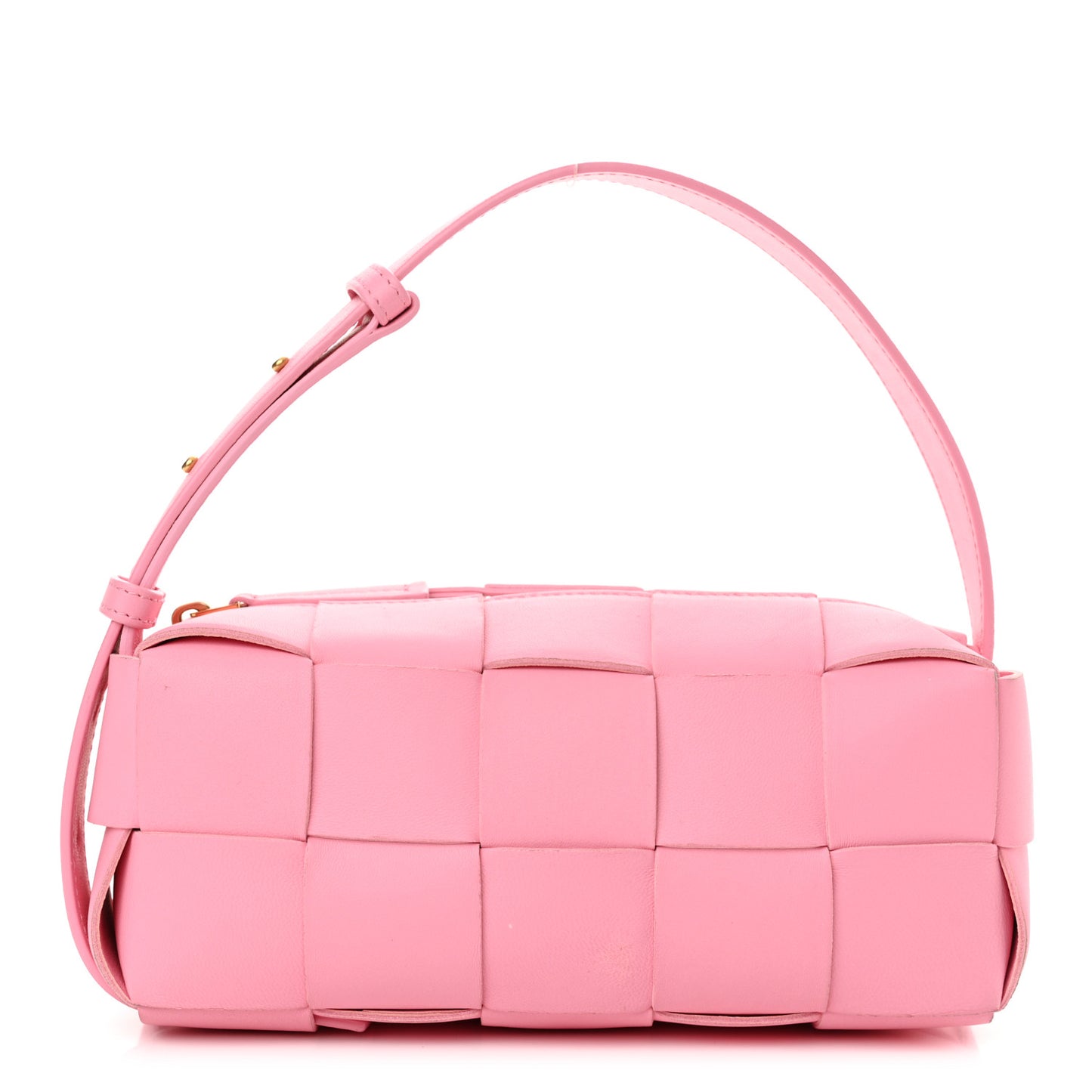 Lambskin Maxi Intrecciato Small Brick Cassette Bag Pink