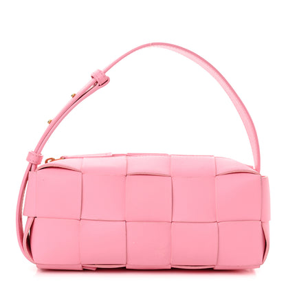 Bottega Veneta Lambskin Maxi Intrecciato Small Brick Cassette Bag Pink 1 of 11
