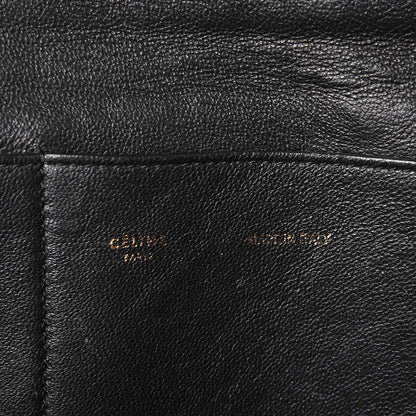 Celine Python Suede Medium Trapeze Black 7 of 8