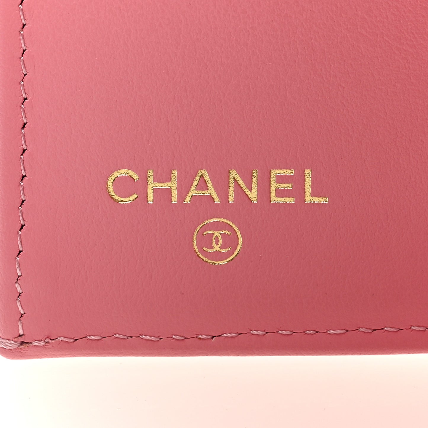 Caviar Quilted Boy Compact Wallet Pink