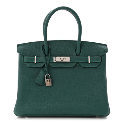 Hermes Togo Birkin 30 Malachite 1 of 11