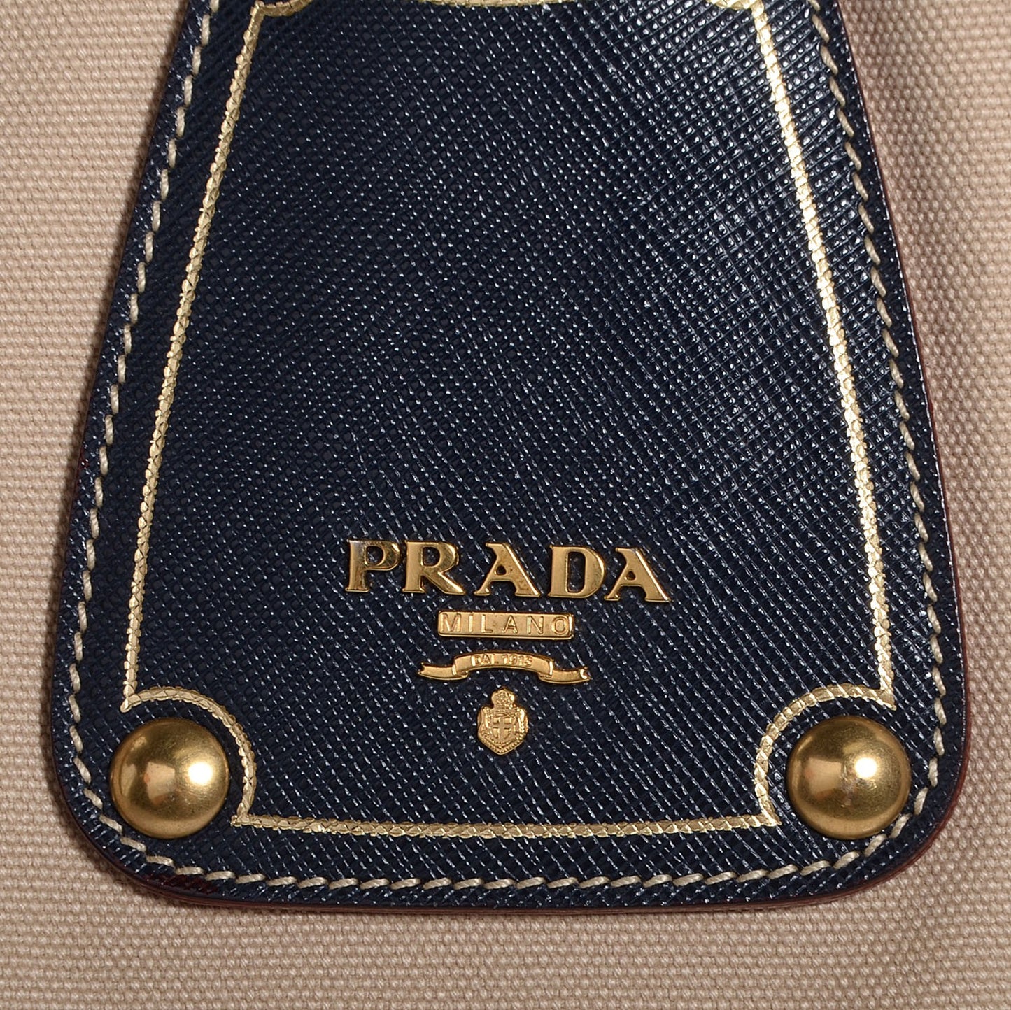 Canapa Saffiano Tote Corda Blue