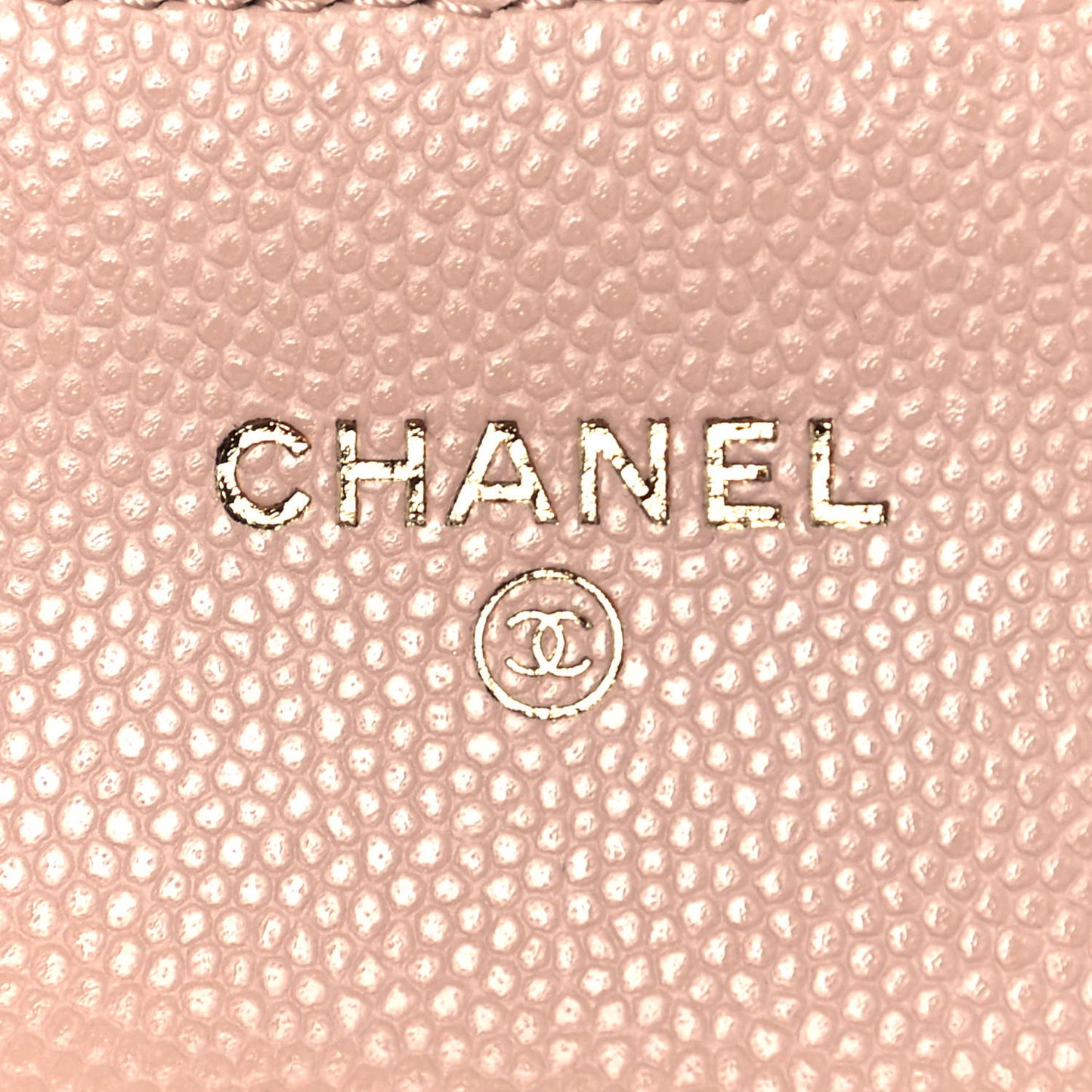 Caviar Quilted Mini Clutch With Chain Light Beige