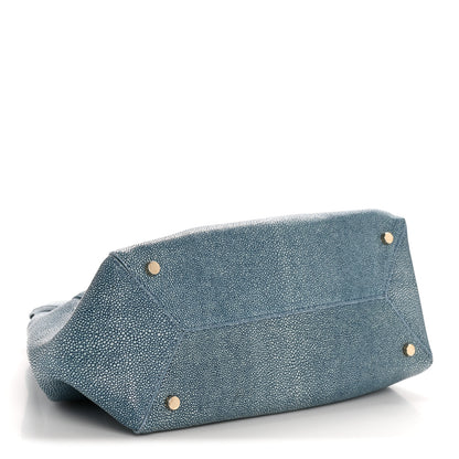 Lanvin Galuchat Trapeze Light Blue 4 of 16