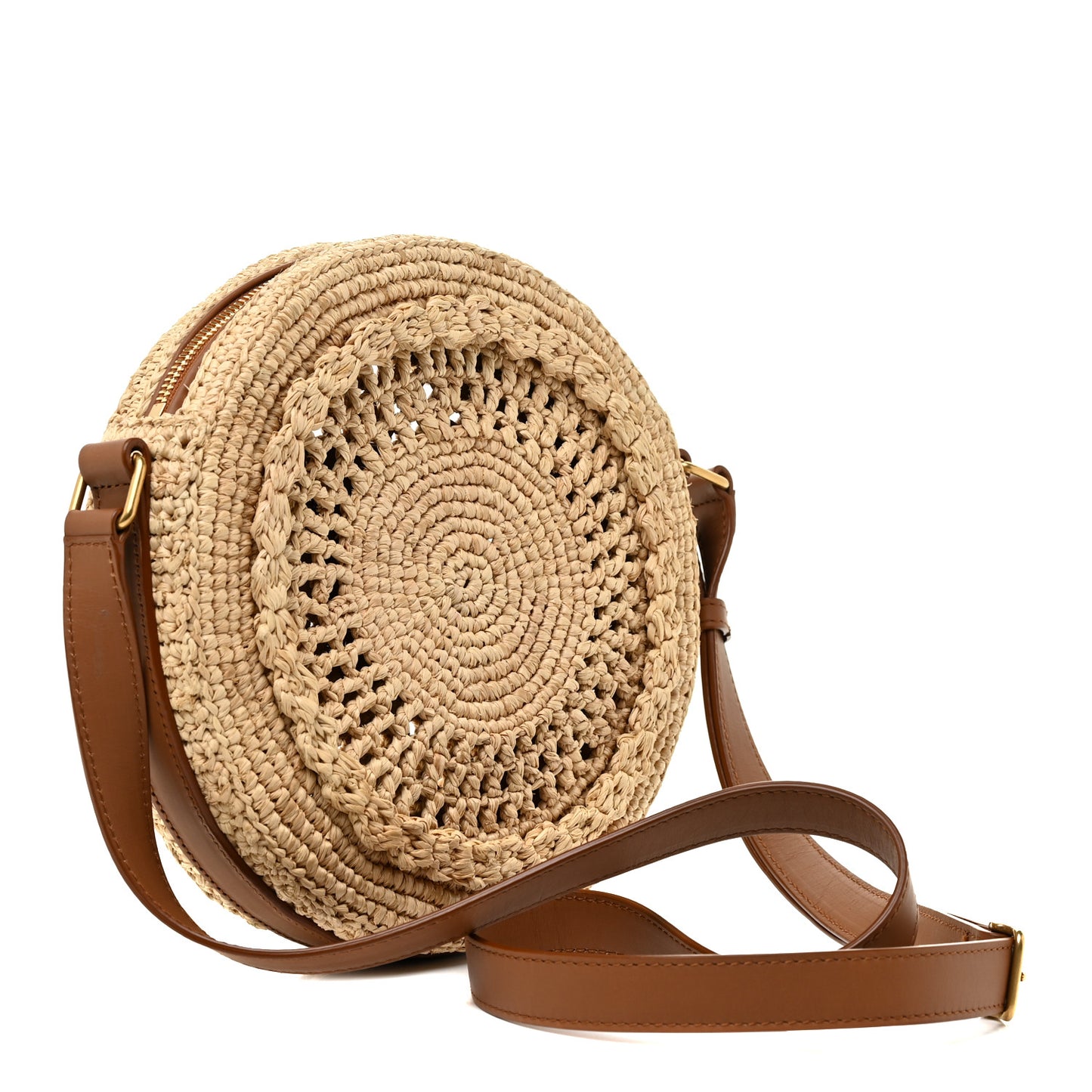 Raffia Sac Round Naturel