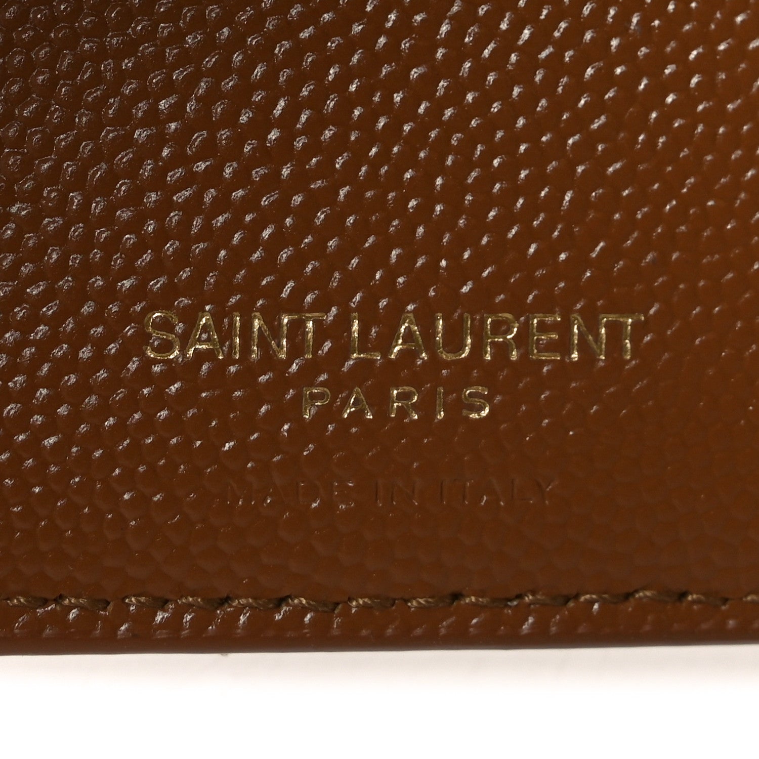 Saint Laurent Grain De Poudre Matelasse Chevron Monogram Zipped Card Case Natural Dark 6 of 8