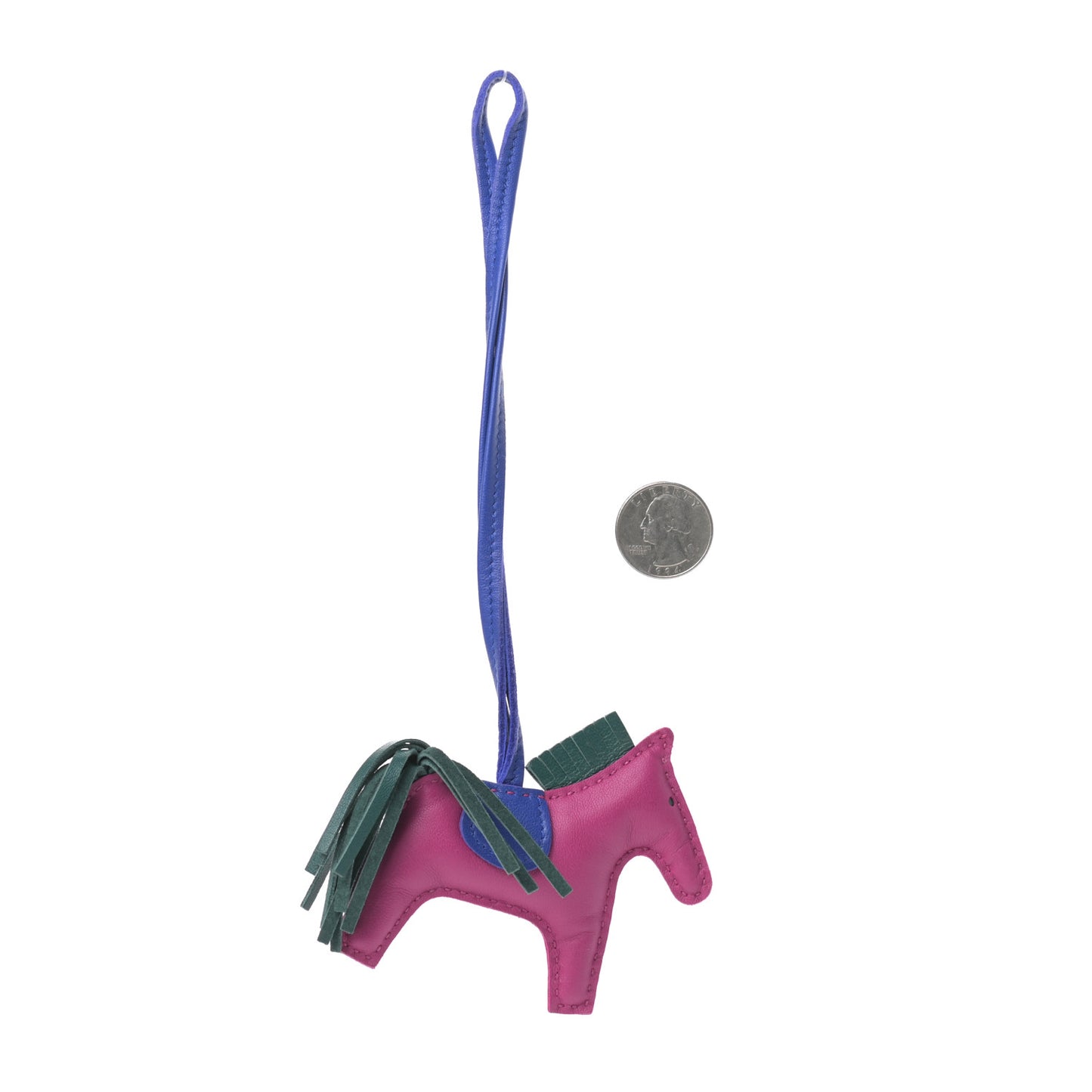 Milo Lambskin Grigri Rodeo Horse Bag Charm PM Rose Pourpre Bleu Electrique Malachite