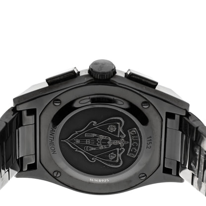 Gucci Stainless Steel 44mm Pantheon Chronograph Quartz Watch Black 4 of 4
