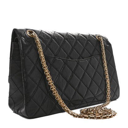 Chanel Aged Calfskin Quilted 2.55 Reissue 226 Flap Black 3 of 10