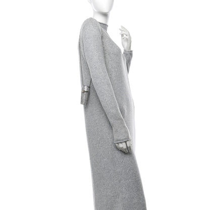 Chanel Metal Resin Lambskin Crystal Lipstick Case Long Necklace On Chain Silver Black Gold 2 of 10