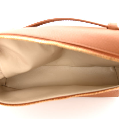 Loro Piana Grained Calfskin L19 Extra Pocket Pouch Warm Tan 5 of 11