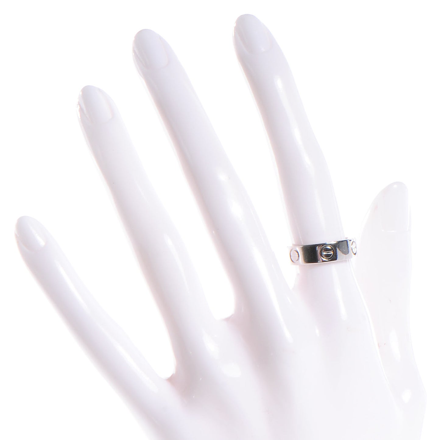 Platinum 5mm Love Ring Size 51 US 5.25