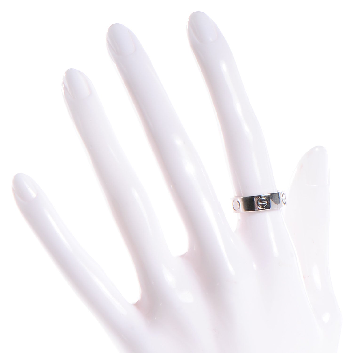 Cartier Platinum 5mm Love Ring Size 51 US 5.25 2 of 5