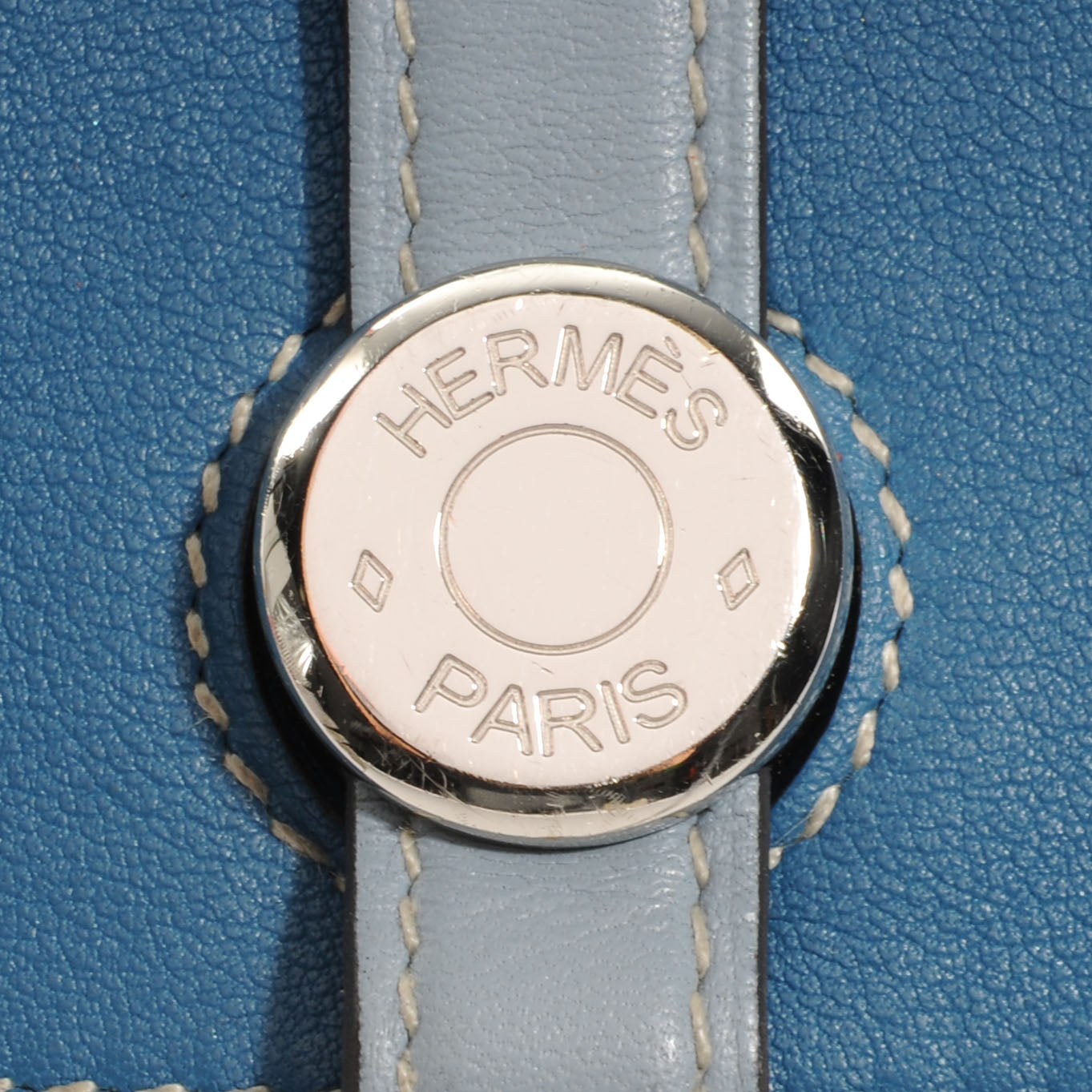 Hermes Swift Dogon Combined Wallet Bleu De Galice and Bleu Lin 6 of 9
