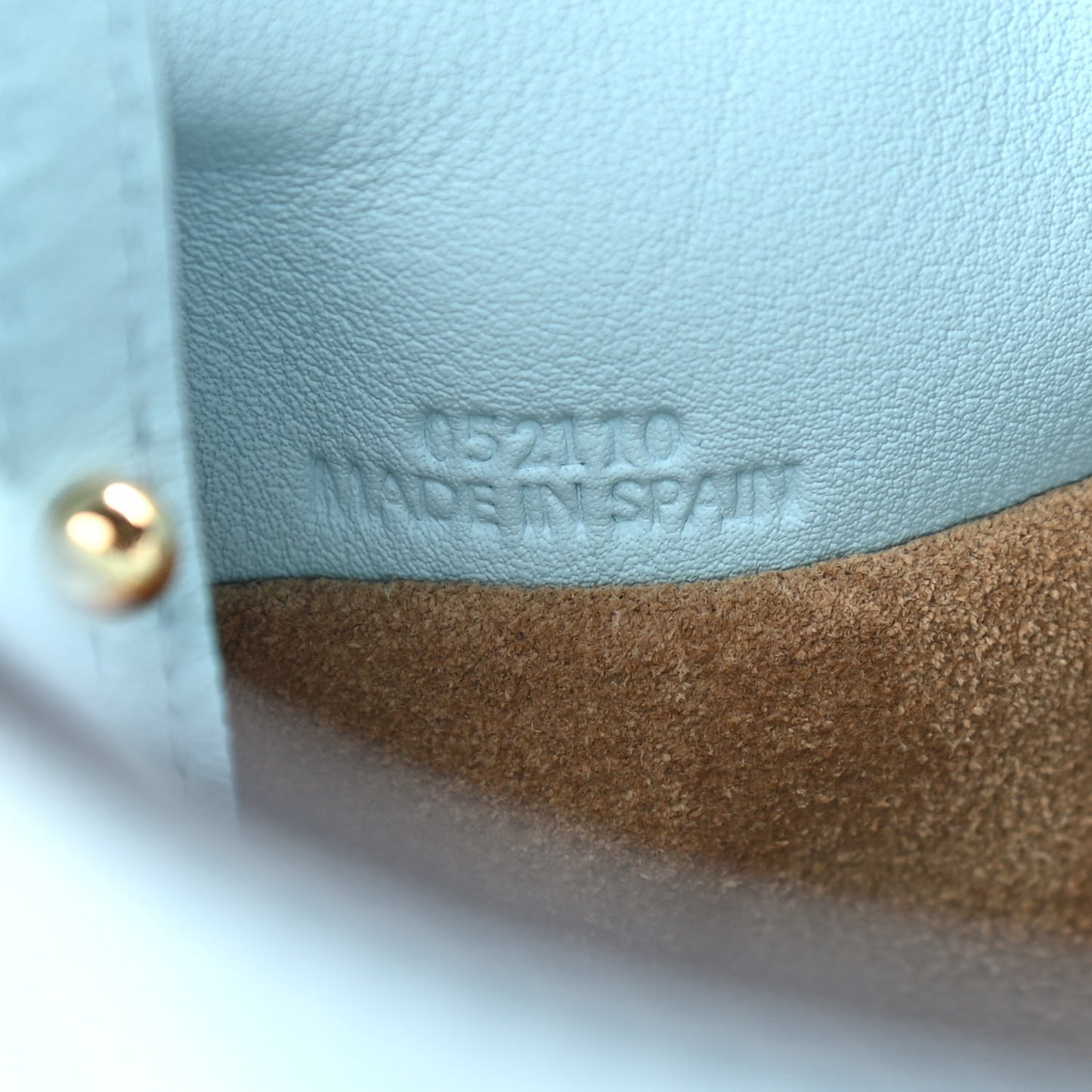 Calfskin Flamenco Knot Bag Crystal Blue
