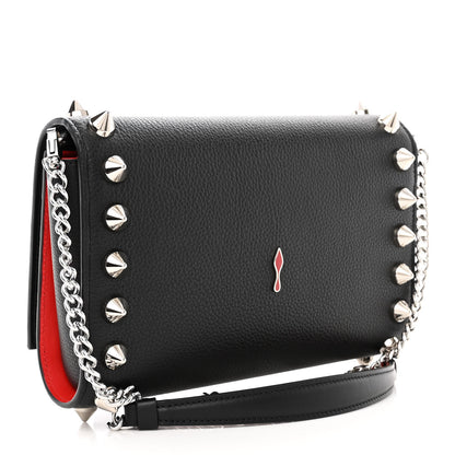 Christian Louboutin Calfskin Empire Maxi Spikes Paloma Clutch Black 3 of 11