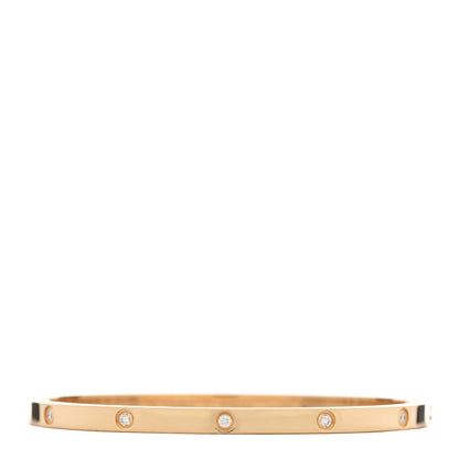 Cartier 18K Yellow Gold 10 Diamond Small LOVE Bracelet 17 1 of 3