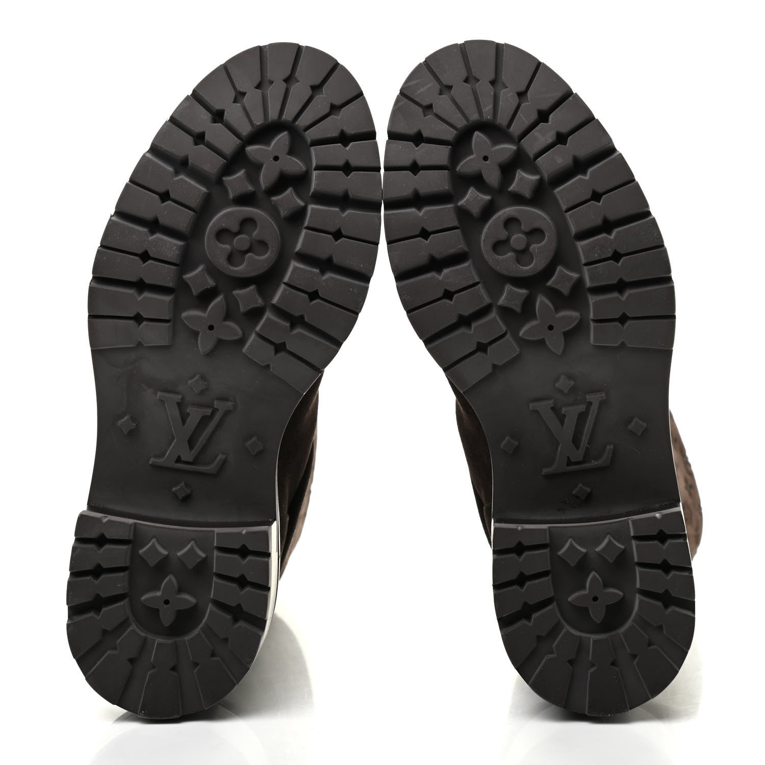 Louis Vuitton Suede Monogram Low Boots 35.5 Brown 5 of 7