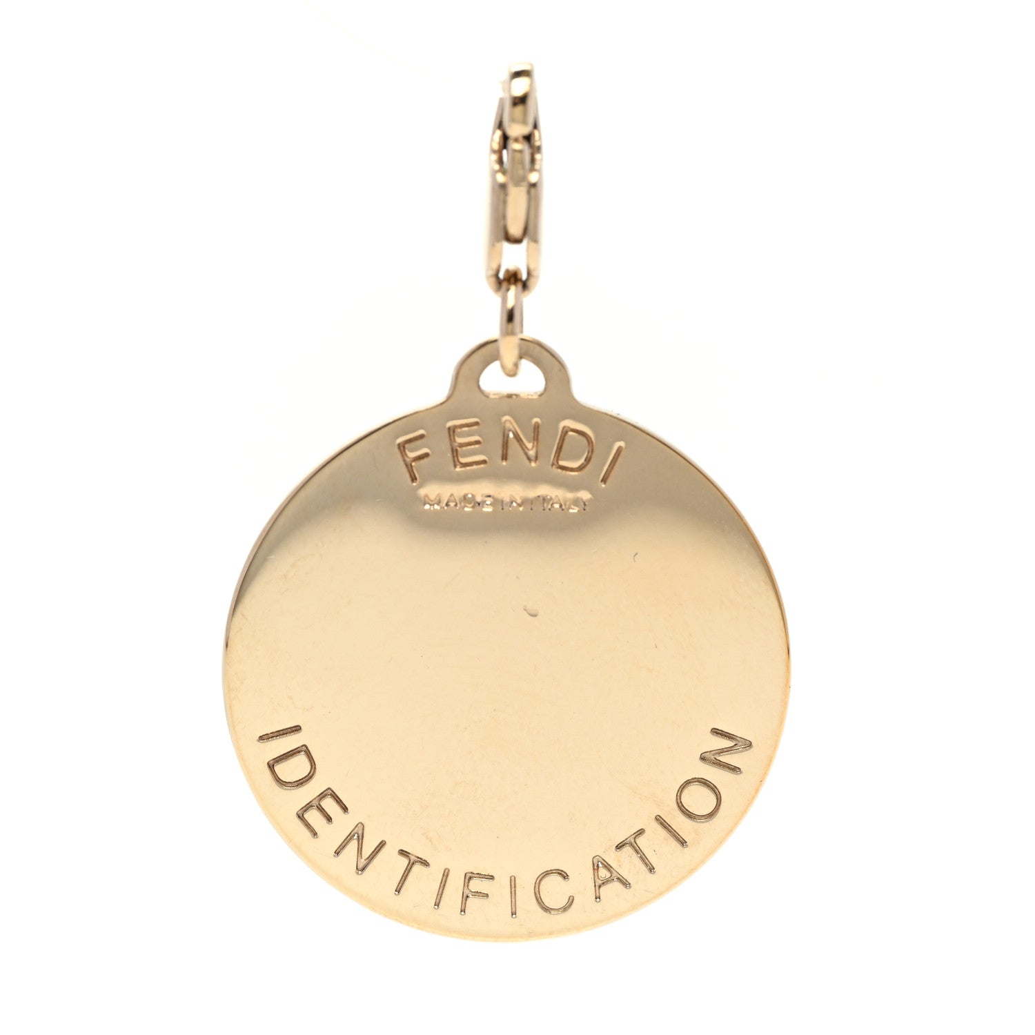 Fendi Crystal ID Pendant Gold 3 of 5