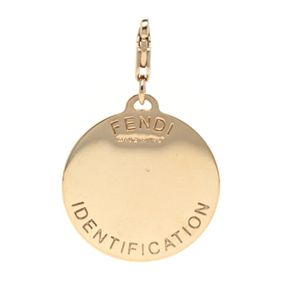 Fendi Crystal ID Pendant Gold 3 of 5