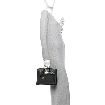 Hermes Togo Matte Alligator Birkin Touch 25 Black 2 of 12