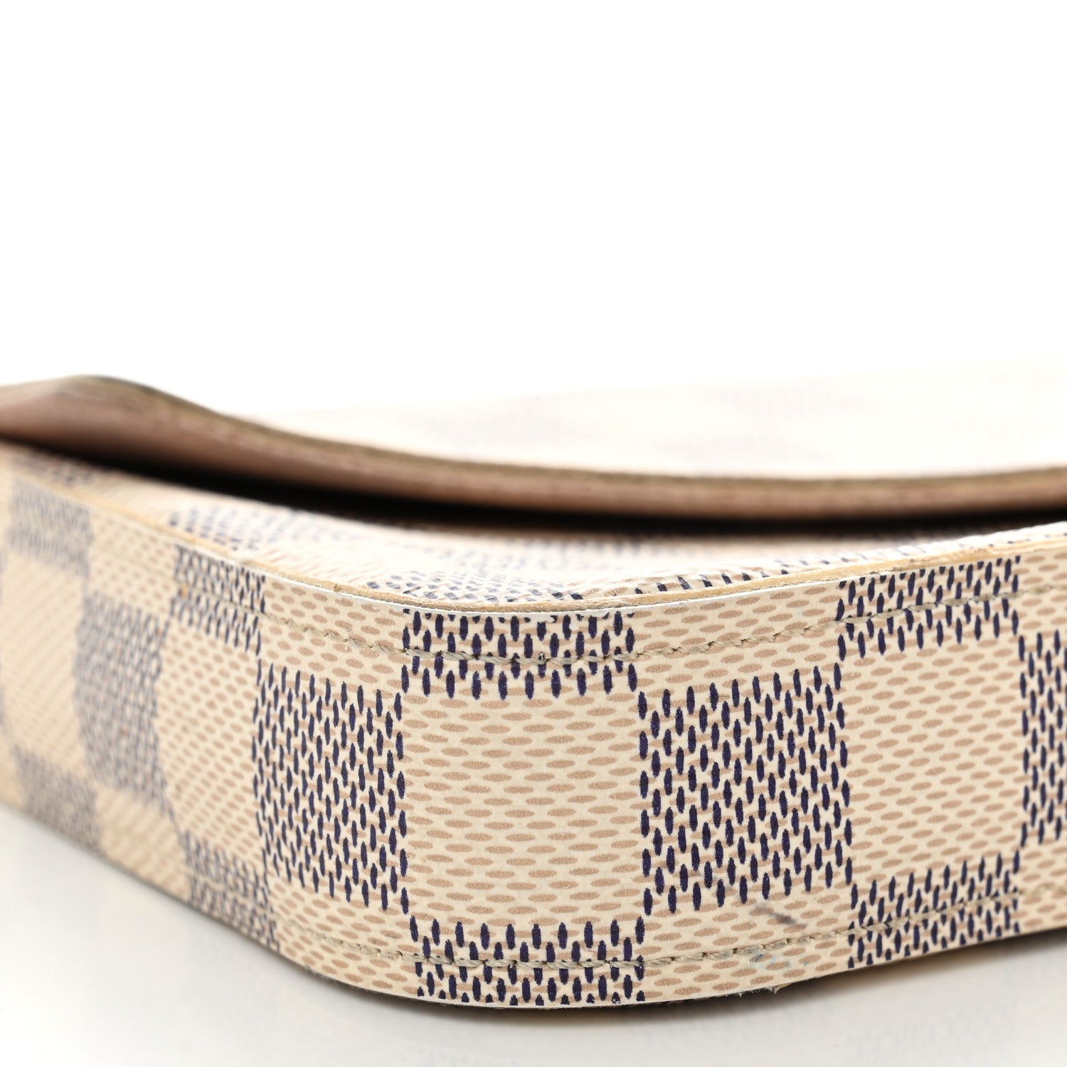 Louis Vuitton Damier Azur Pochette Felicie Chain Wallet Rose Ballerine 9 of 13