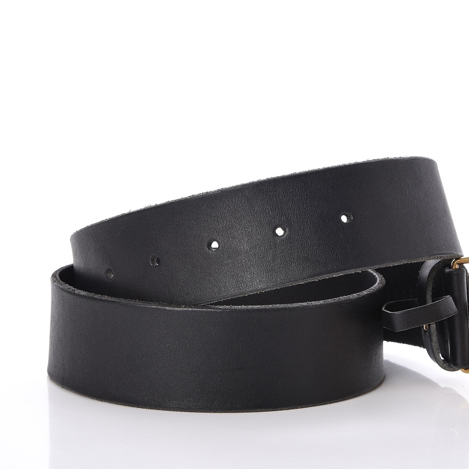 Gucci Faded Calfskin Double G 40mm Belt 80 32 Black 6 of 6
