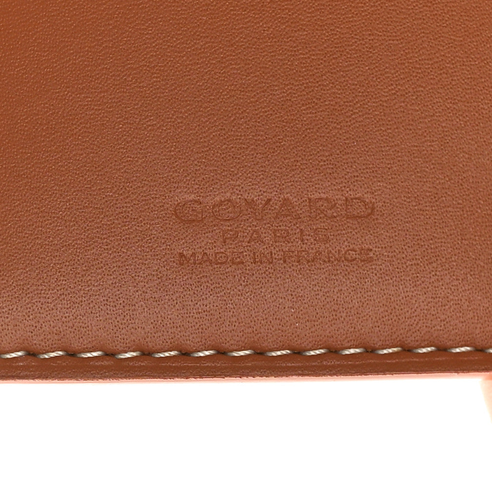 Goyardine Grenelle Passport Wallet Black Gold