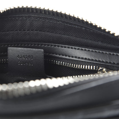 Gucci Soft GG Supreme Monogram Web Belt Bag Black Grey 9 of 10
