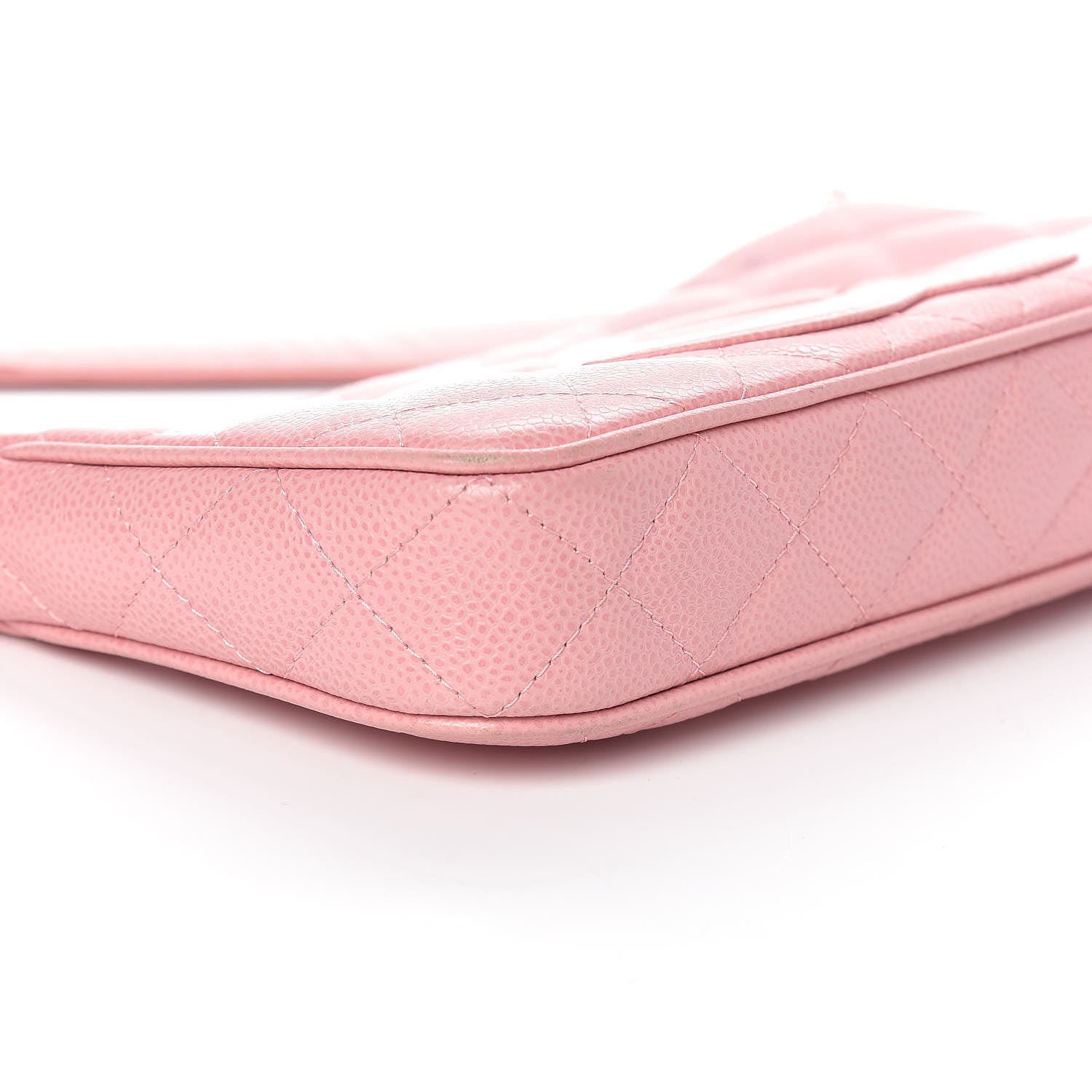 Chanel Caviar Quilted Pochette Pink 8 of 12