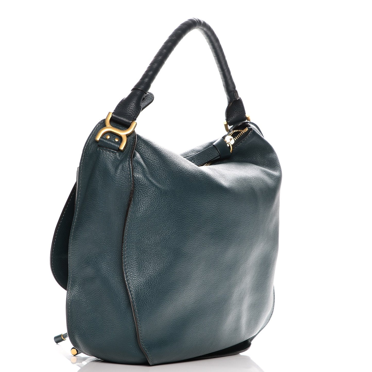Calfskin Large Marcie Hobo Teal