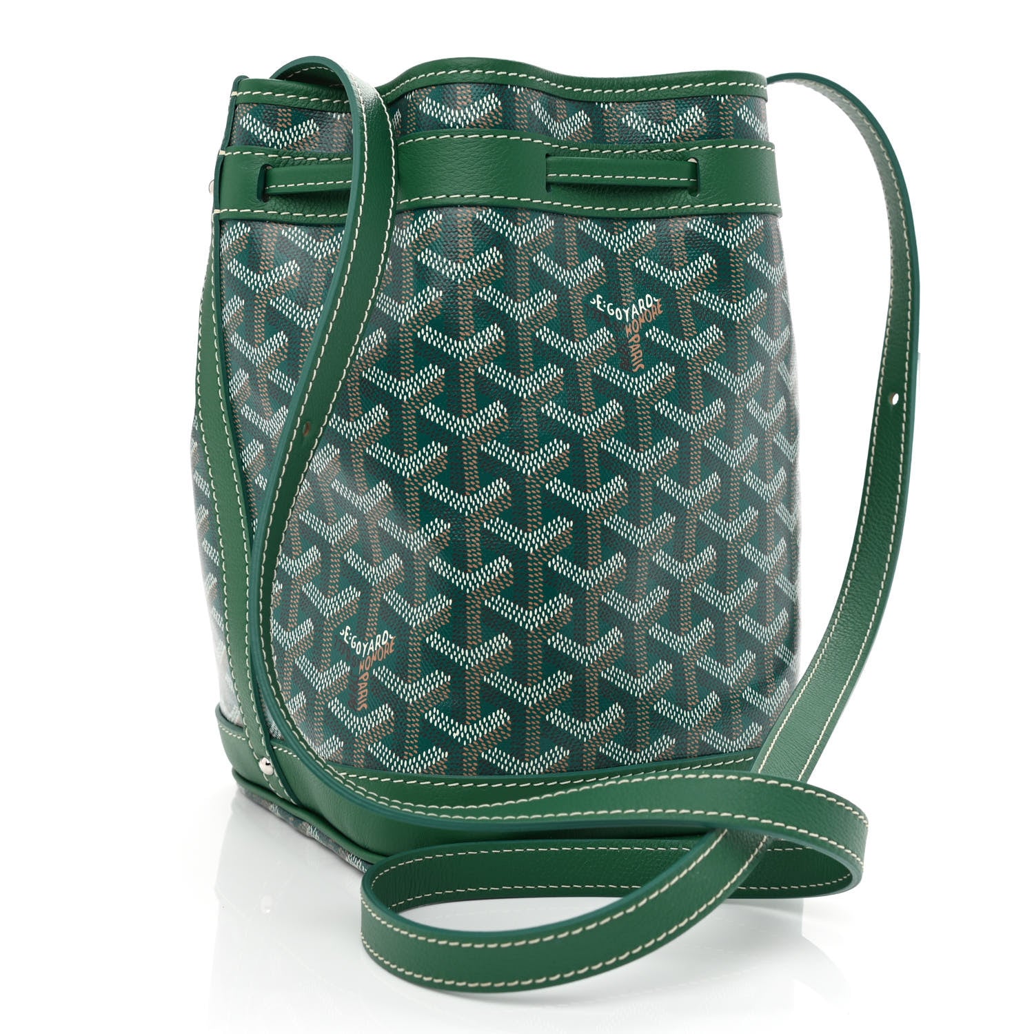Goyard Goyardine Petit Flot Bucket Bag PM Green 3 of 10