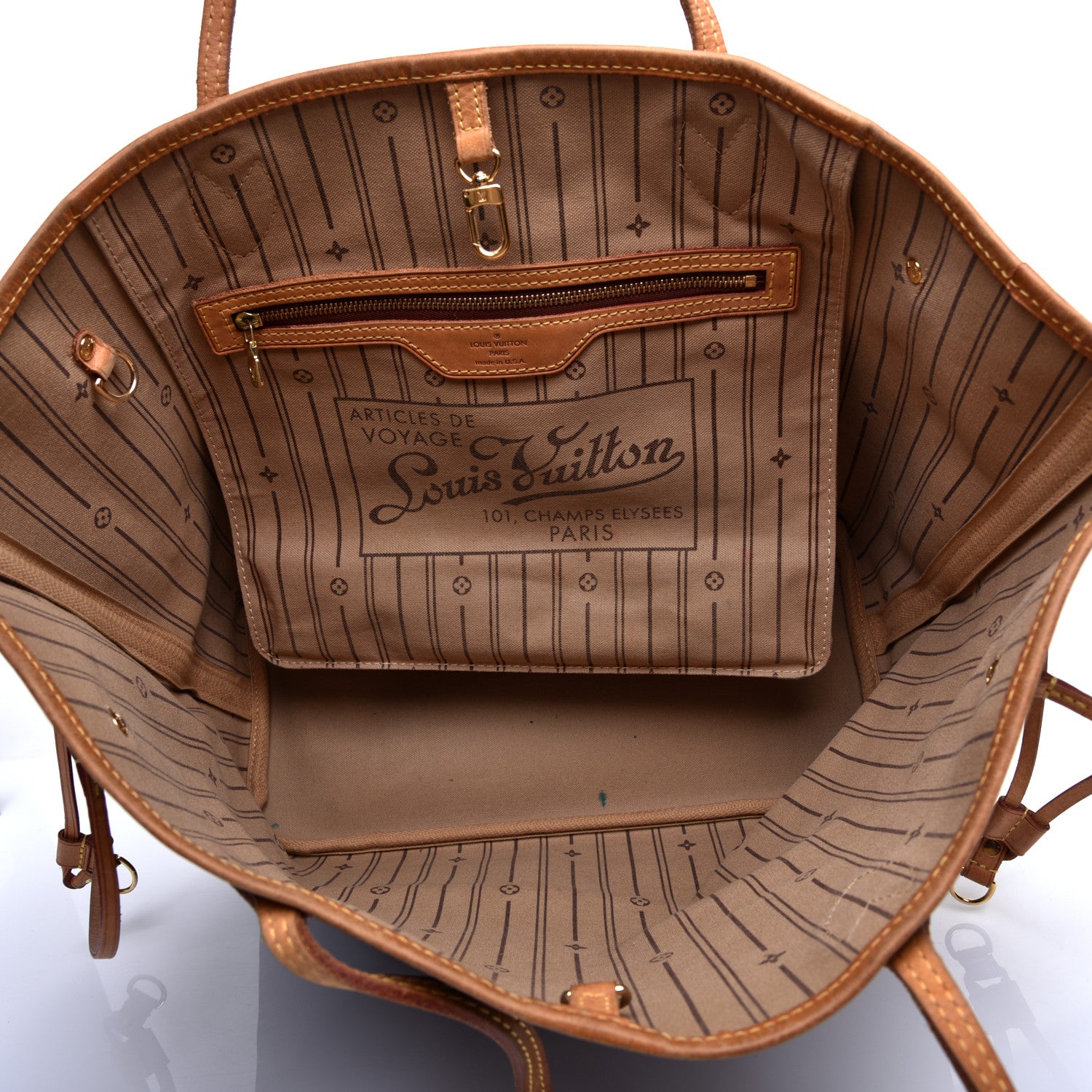 Louis Vuitton Monogram Neverfull MM 5 of 9
