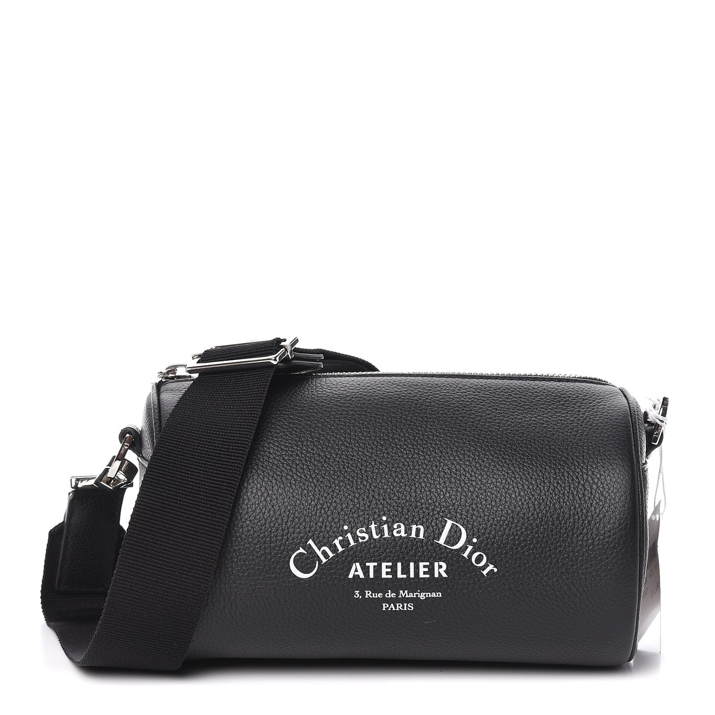HOMME Grained Calfskin Mens Roller Pouch Black
