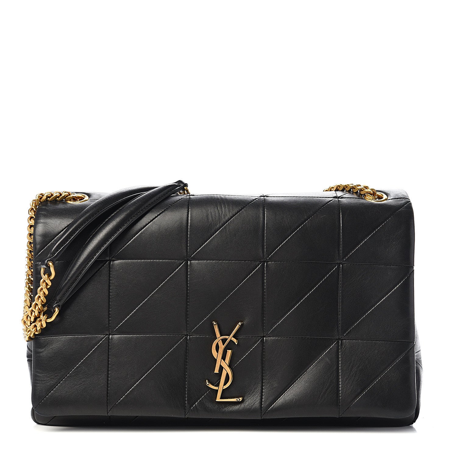 Saint Laurent Lambskin Patchwork Monogram Large Jamie Black 1 of 15