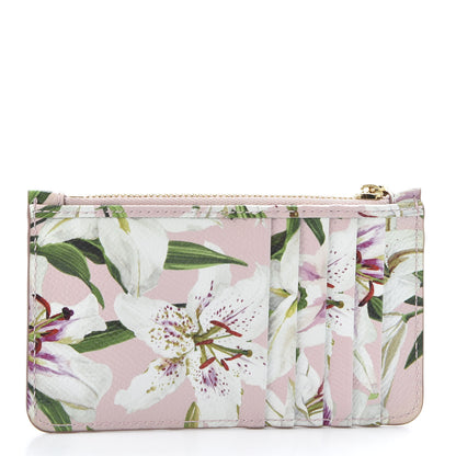 Dolce & Gabbana Dauphine Floral Print Zip Card Holder Multicolor 2 of 8