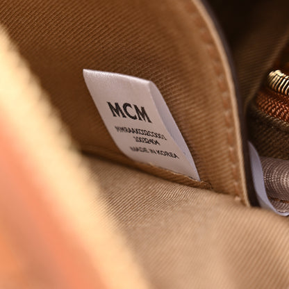 MCM Visetos Klassik Crossbody Bag Cognac 7 of 10