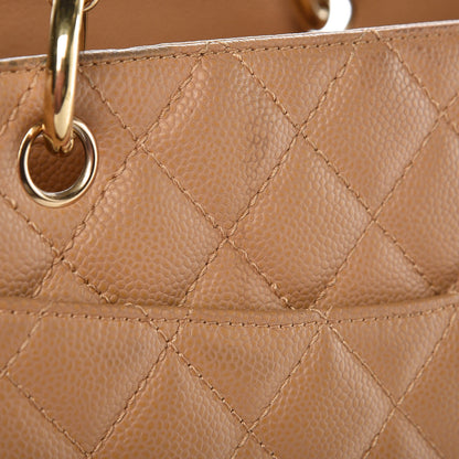 Chanel Caviar Quilted Grand Shopping Tote GST Beige 20 of 25