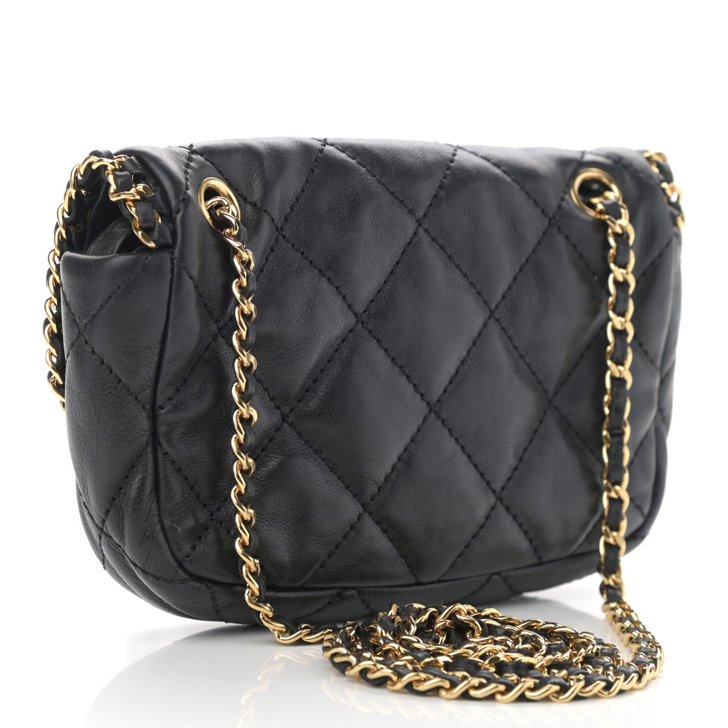 Chanel Calfskin Mini Chain Me Flap Black 3 of 10