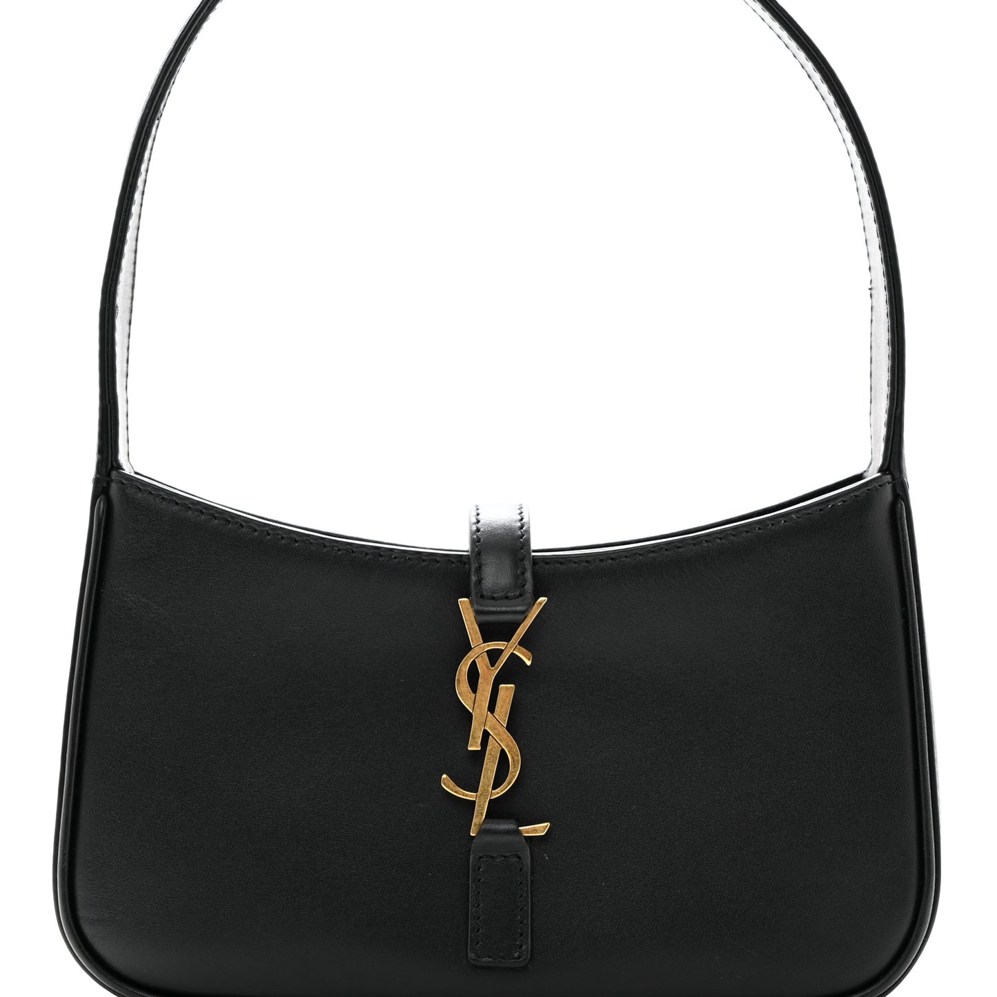 Smooth Calfskin Le 5 A 7 Mini Hobo Black
