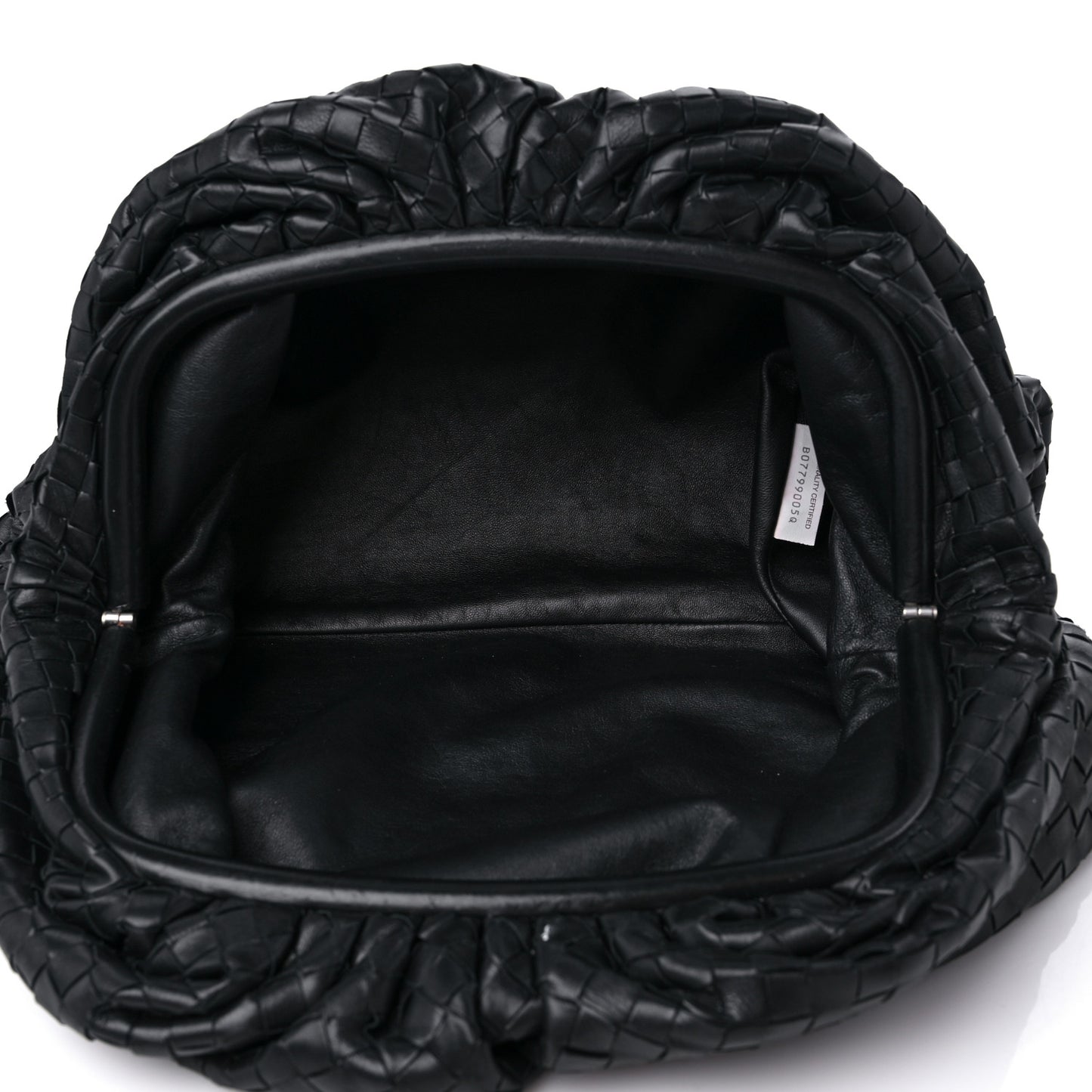 Nappa Maxi Intreccio The Pouch Oversized Clutch Black