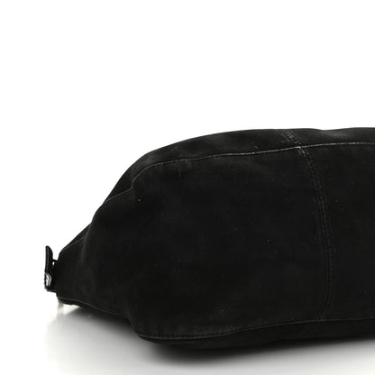Fendi Suede Shoulder Bag Black 7 of 9