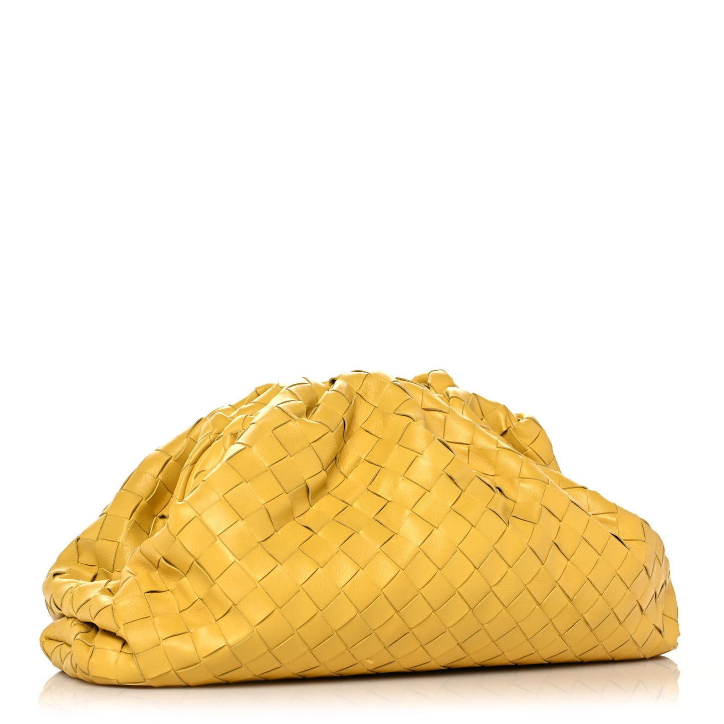 Nappa Maxi Intrecciato The Pouch Oversized Clutch Corn