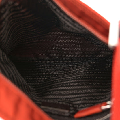 Prada Nylon Vela Flat Messenger Bag Mandarino 5 of 9