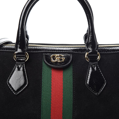 Gucci Suede Patent GG Web Medium Ophidia Boston Black 10 of 10
