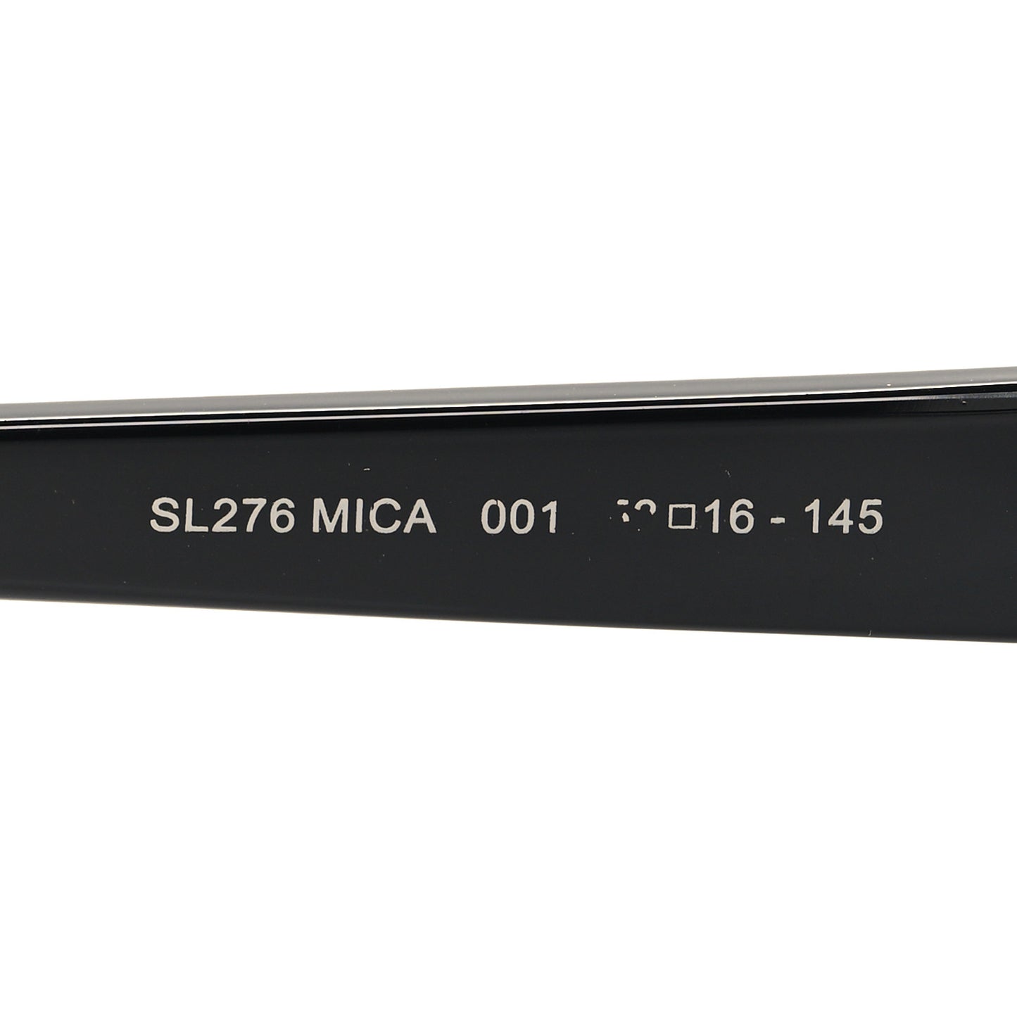 Acetate Mica Cat Eye Sunglasses SL 276 Black