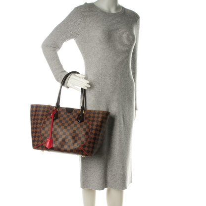 Louis Vuitton Damier Ebene Caissa Tote MM Cherry 2 of 10
